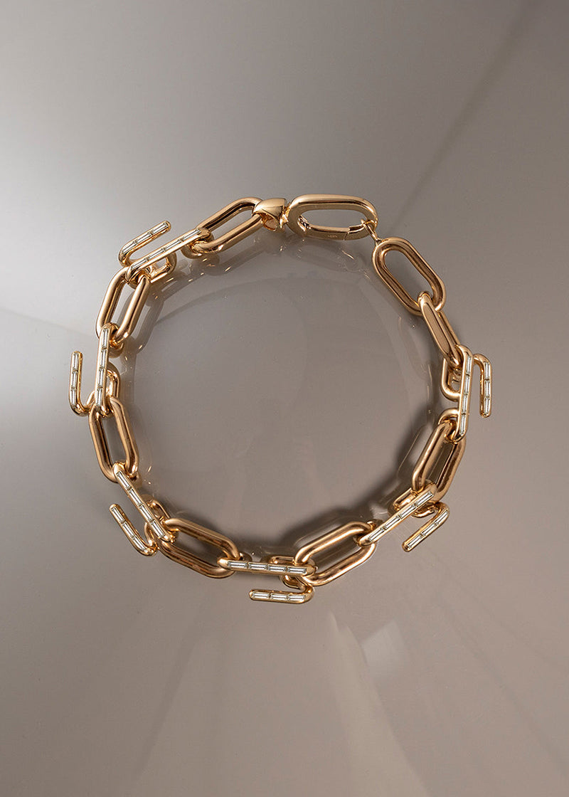 Mono Chain Bracelet - Baguette