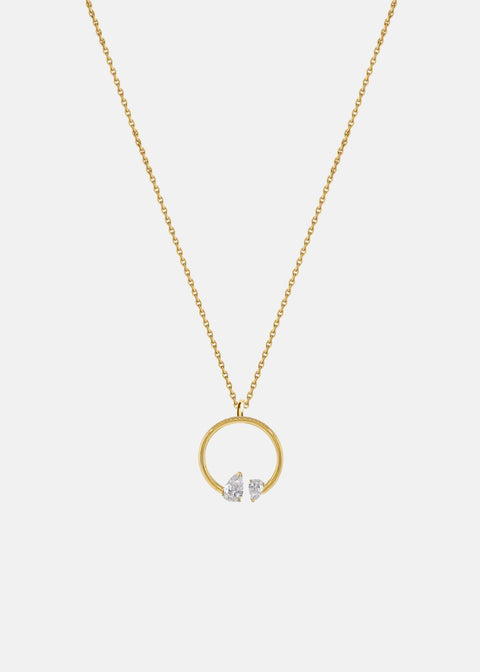 Mommy + Me Pear Diamond Necklace