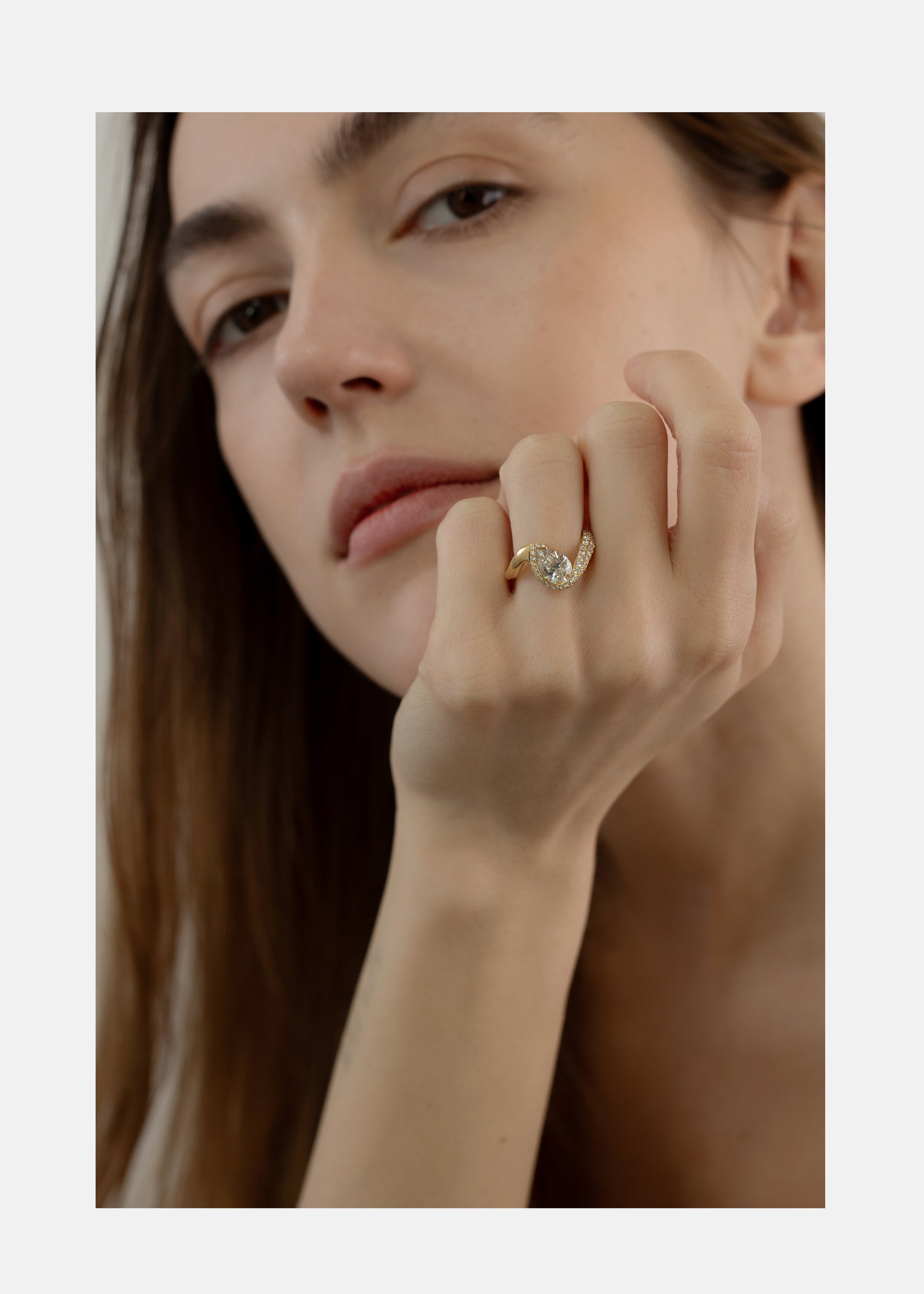 Diamond Trace Cloud Pavé Ring