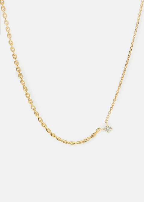 Brilliant Diamond Petite Crescendo Chain Necklace