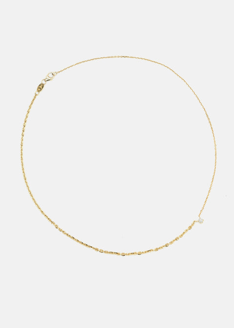 Brilliant Diamond Petite Crescendo Chain Necklace