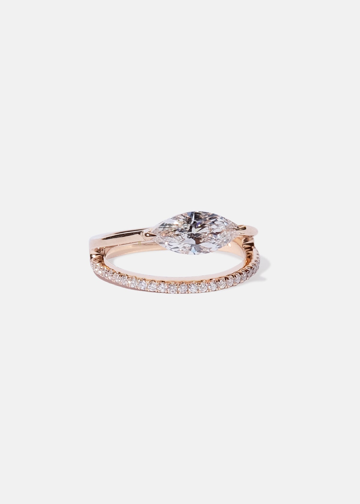 Marquise Sunset Pavé Ring