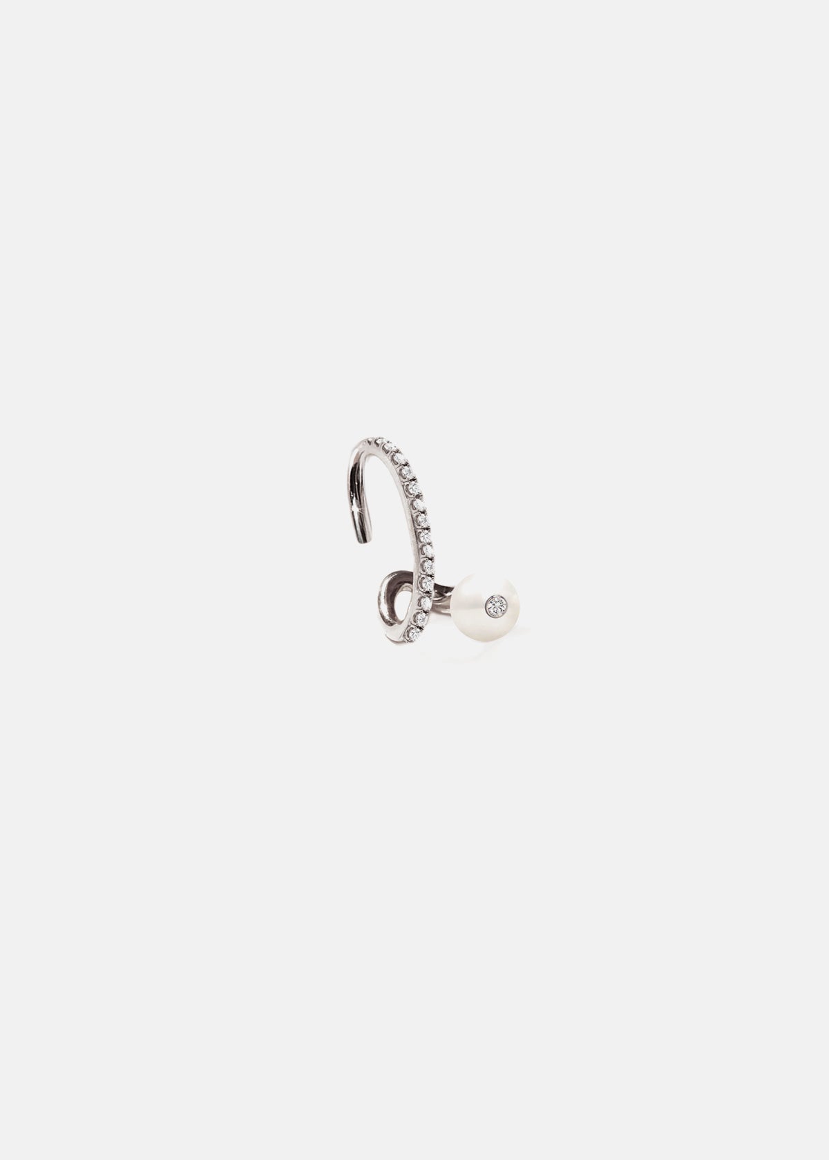 Crescendo Pearl Pavé Ear Cuff