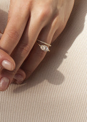 Marquise Sunset Pavé Ring