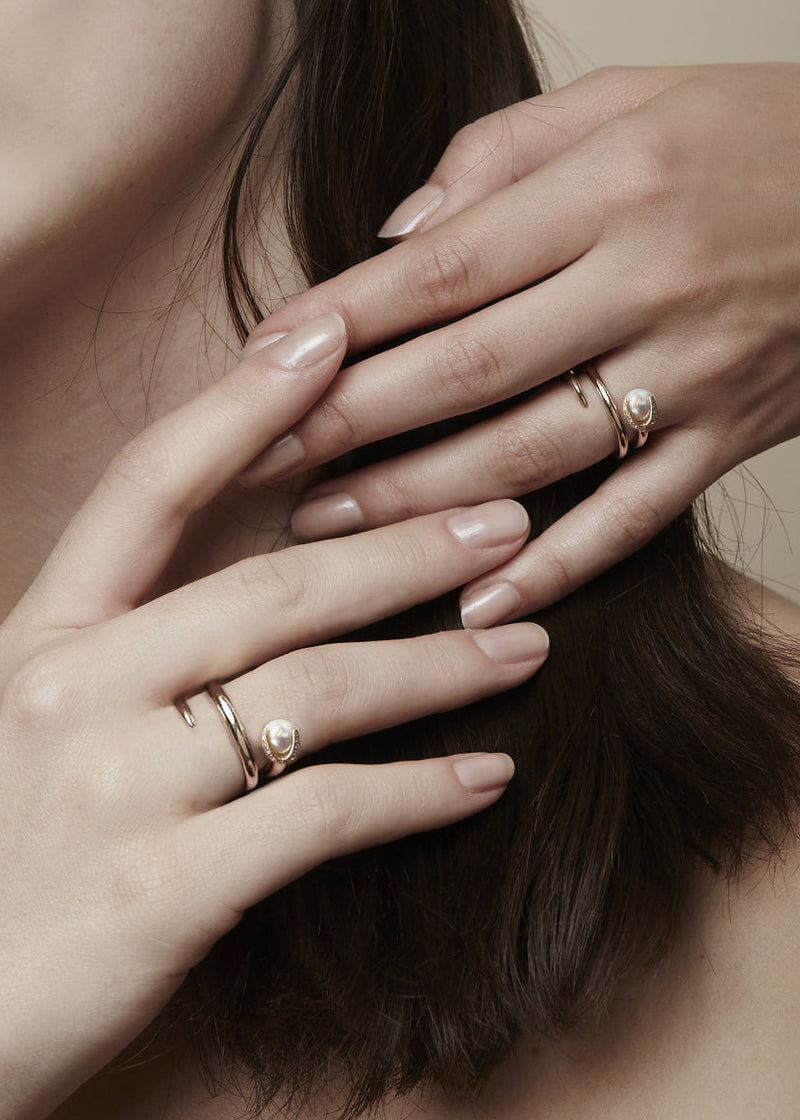 Pearl Crescendo Ring