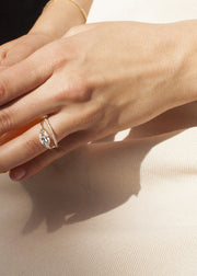 Marquise Sunset Pavé Ring