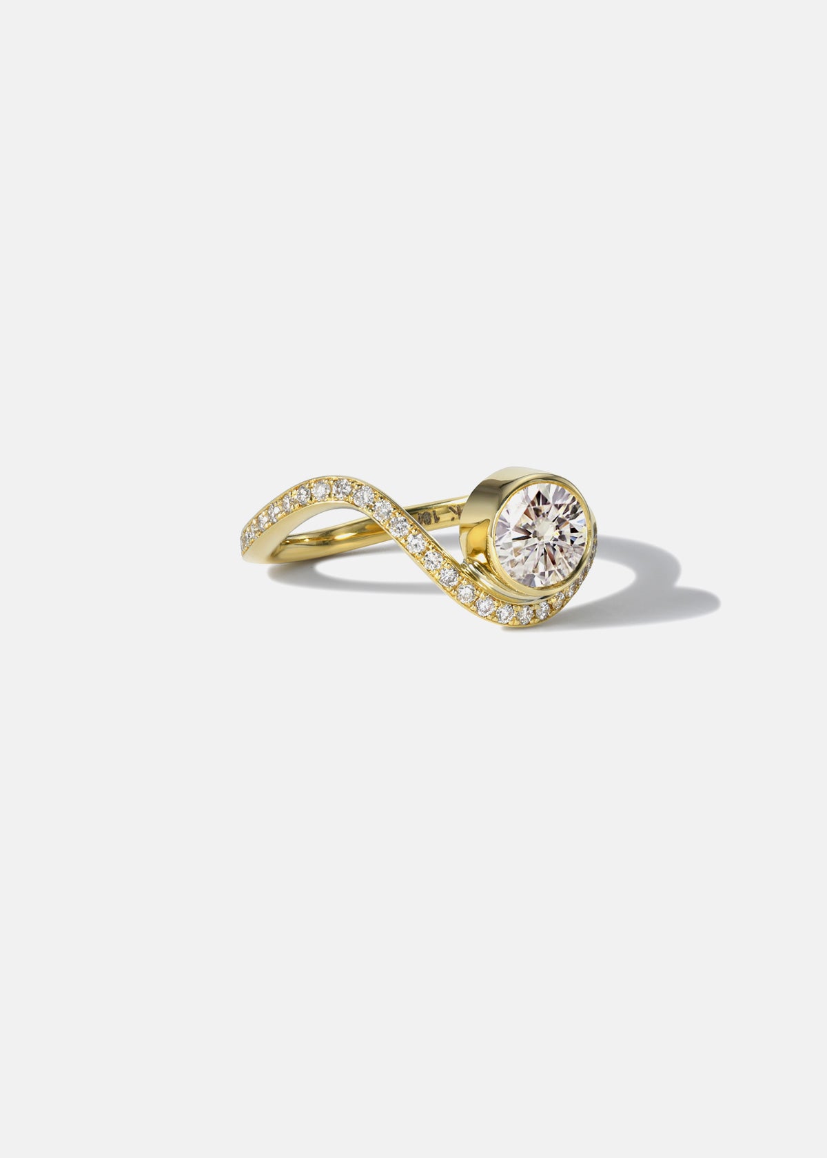 Brilliant Diamond Mini Trace Pavé Ring