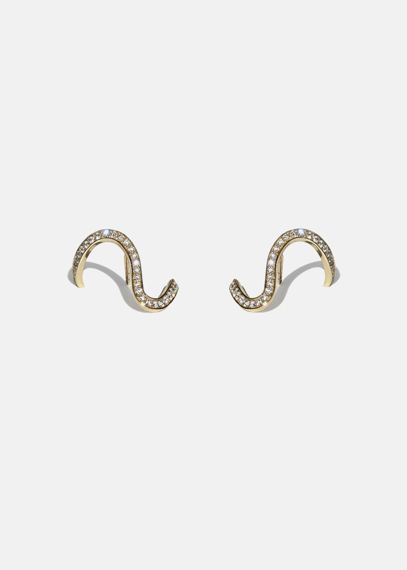 Trace Pavé Earring