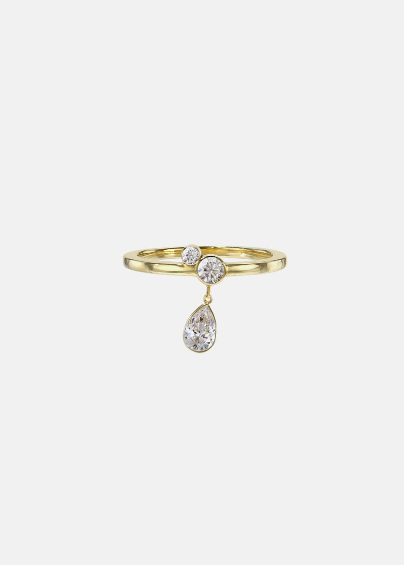 Pear Serif Ring