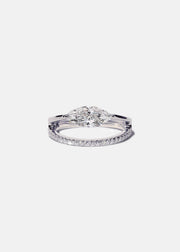 Marquise Sunset Pavé Ring