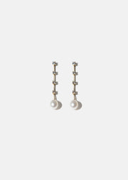 Keshi Pearl Diamond Illusion Earrings