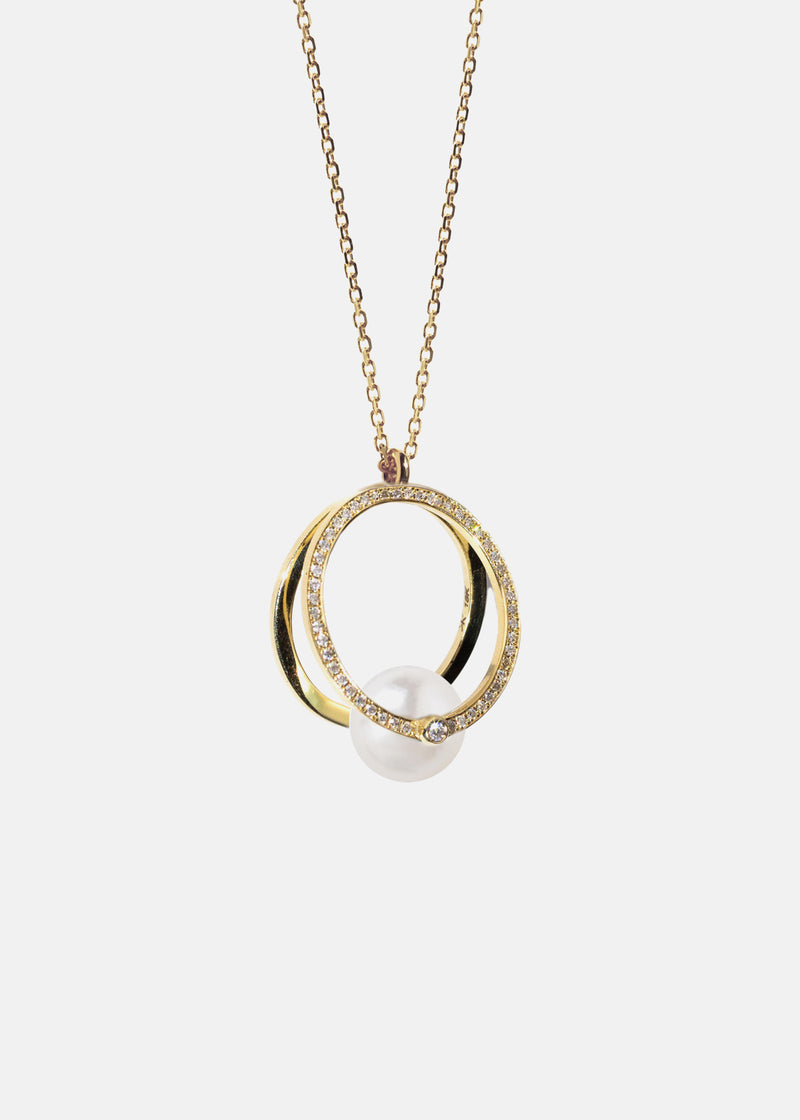 Grande Pearl Pavé Oasis Necklace