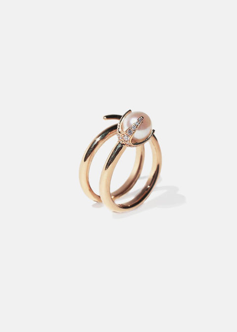 Pearl Crescendo Ring