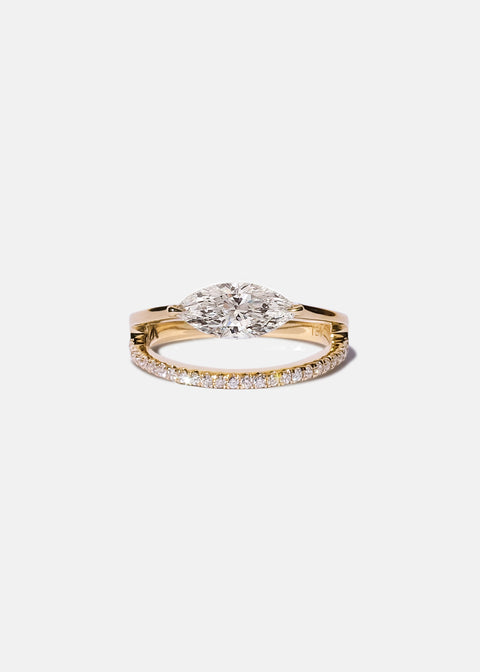 Marquise Sunset Pavé Ring