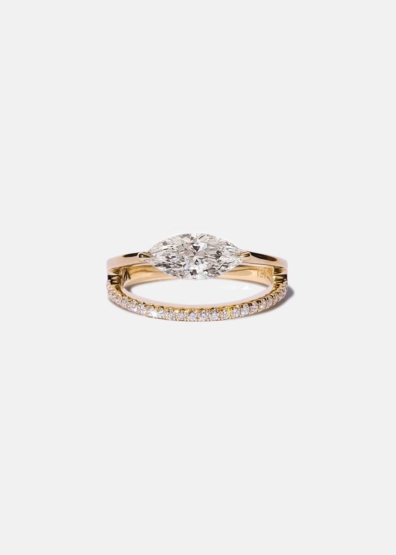 Marquise Sunset Pavé Ring