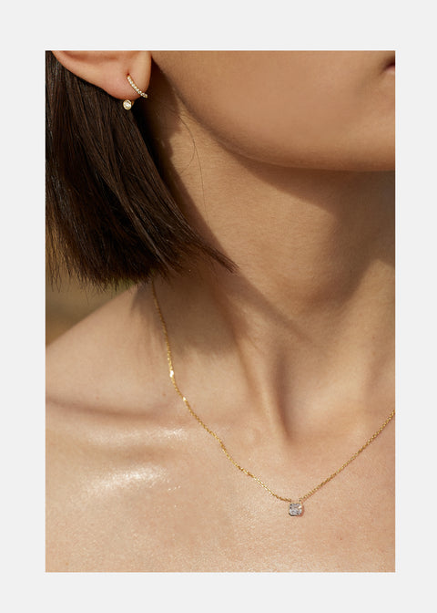 Mini Asscher Diamond Cosma Necklace