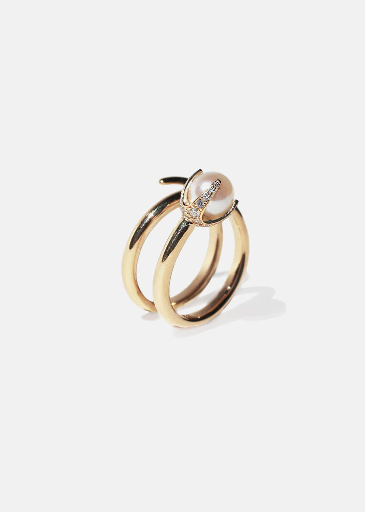 Pearl Crescendo Ring
