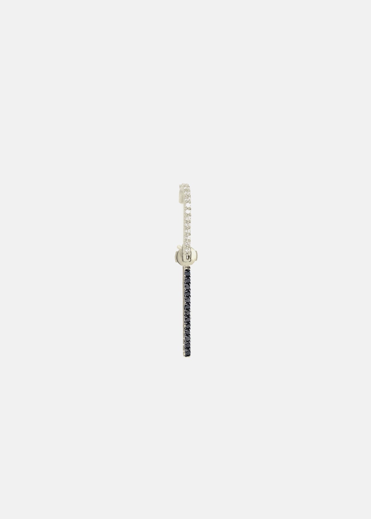Petite B&W Diamond Thread Ear Pin