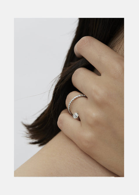 Grande Crescendo Flare Pavé Ring