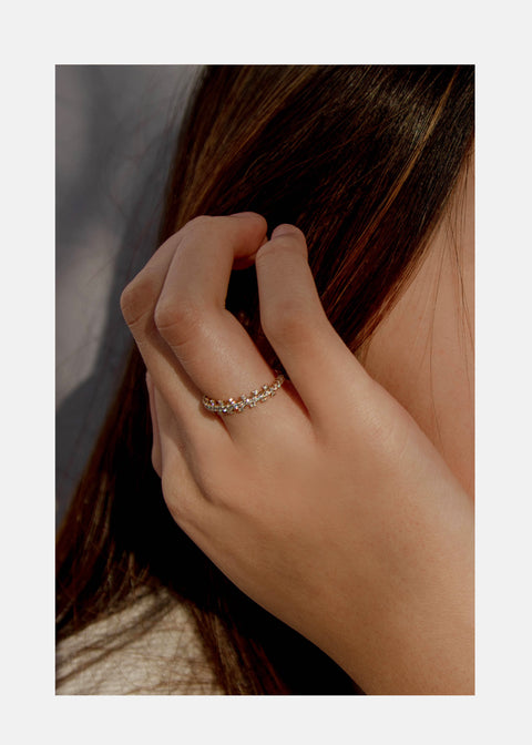 Diamond Zipper Ring