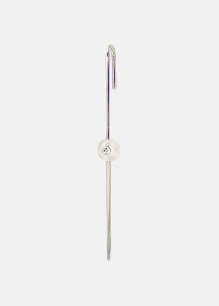 Floating Pearl Ear Pin