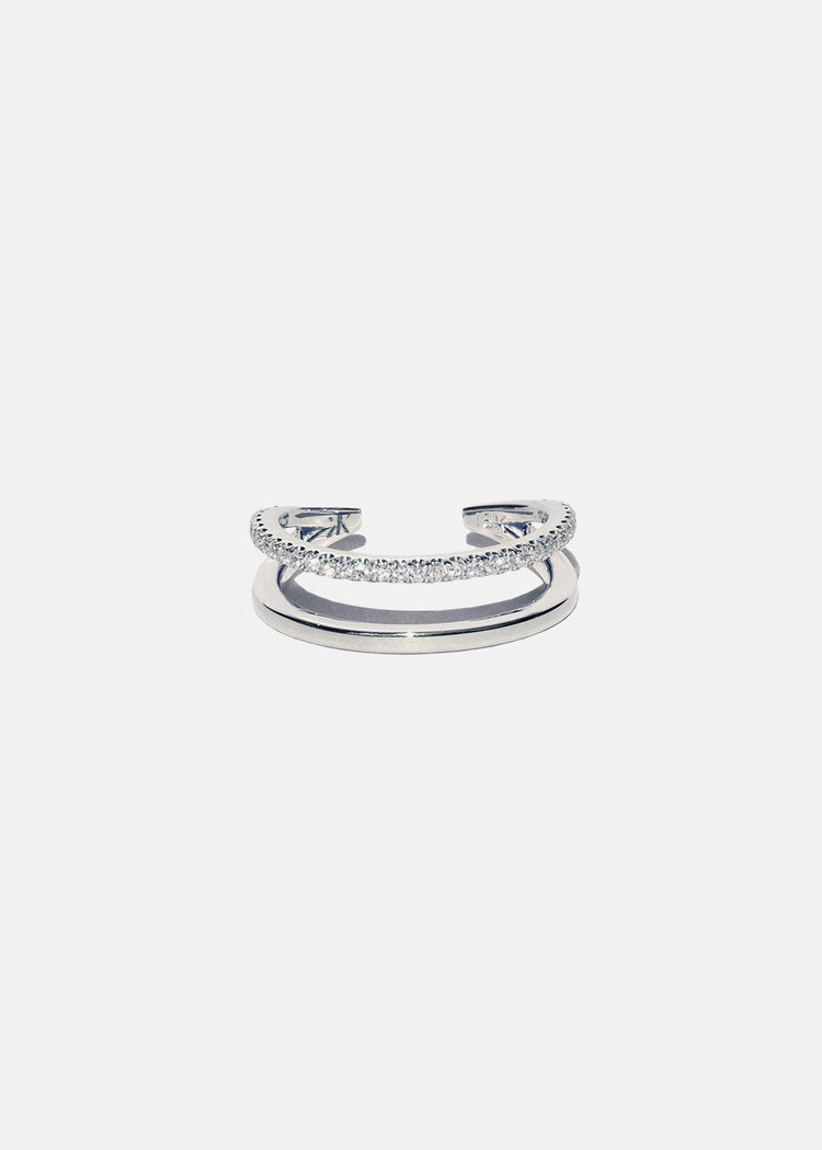 Open Duét Pavé Band