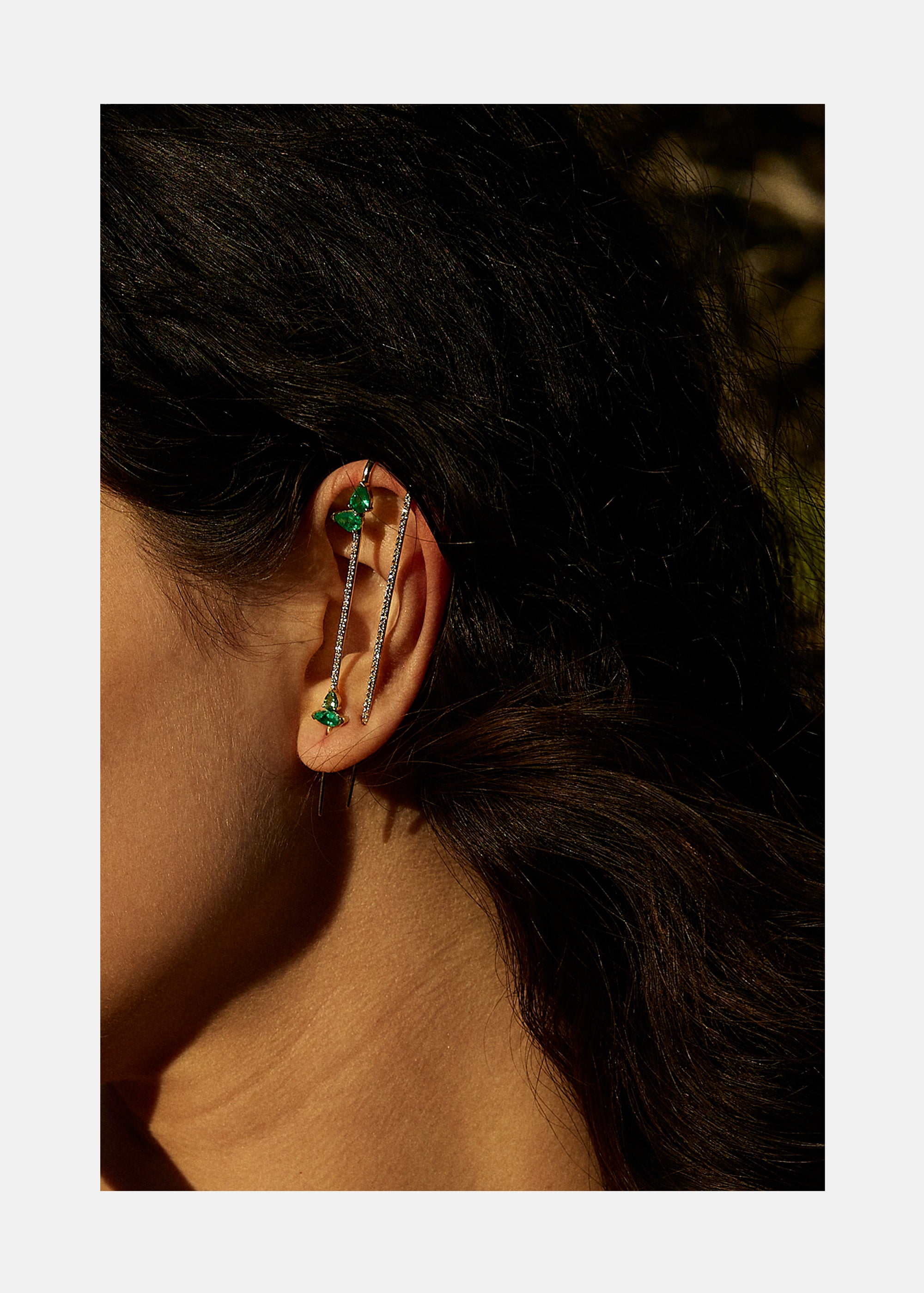 Diamond Thread Ear Pin