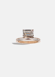 Emerald Diamond Peak Ring