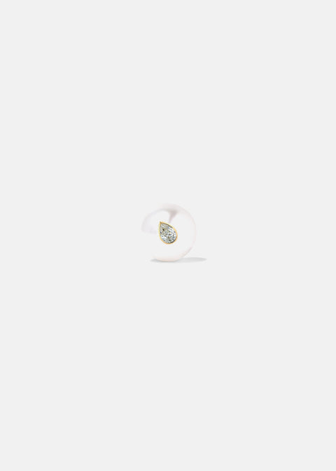 Oasis Diamond Pearl Earring