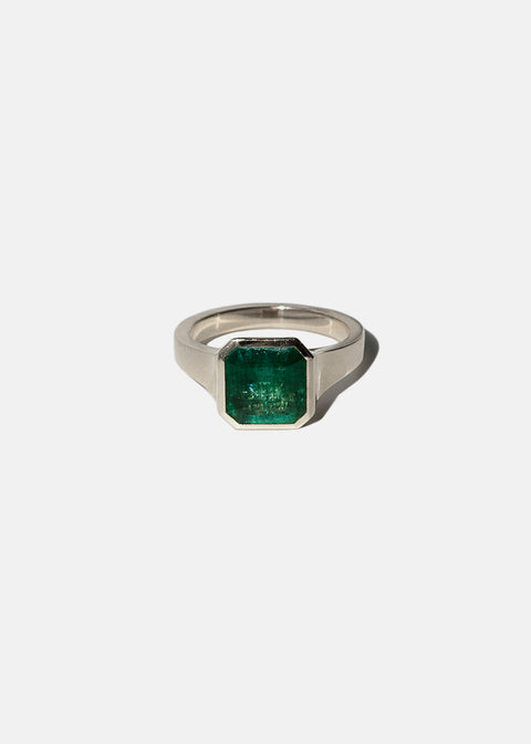 Asscher Emerald Cosma Ring