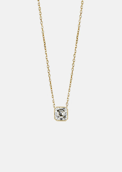 Mini Asscher Diamond Cosma Necklace